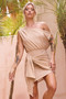 Good Catch Mini Dress - Gold | Sage and Paige AUS.