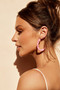 Oversized Heart Hoop Earrings - Pink | Sage and Paige AUS.