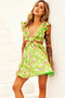 Flying Dreams Mini Dress - Green | Sage and Paige AUS.