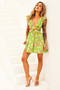 Flying Dreams Mini Dress - Green | Sage and Paige AUS.