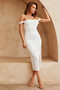 All In Attraction Midi Dress - White | Sage and Paige AUS.