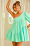 Los Cabos Mini Dress - Mint | Sage and Paige AUS.