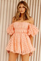 Warm Breeze Mini Dress - Peach | Sage and Paige AUS.