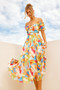 Fresh Start Midi Dress - Yellow Multi | Sage and Paige AUS.