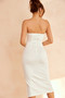 Hour To Glam Midi Dress - White | Sage and Paige AUS.
