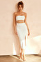 Hour To Glam Midi Dress - White | Sage and Paige AUS.