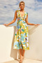 Soli Midi Dress - Yellow | Sage and Paige AUS.