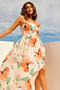 Palm Lover Midi Dress - Orange | Sage and Paige AUS.