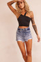 Over Time Denim Shorts - Washed Blue | Sage and Paige AUS.