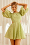 Fortunate Mini Dress - Green | Sage and Paige AUS.