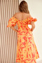 Sonja Midi Dress - Orange Multi | Sage and Paige AUS.
