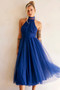 Her Statement Midi Dress - Navy | Sage and Paige AUS.