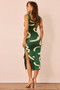 Attached Knit Midi Dress - Forest Green