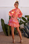 Morning Twist Mini Dress - Orange | Sage and Paige AUS.