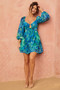 Wanderlust Mini Dress - Blue | Sage and Paige AUS.