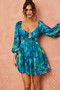 Wanderlust Mini Dress - Blue | Sage and Paige AUS.