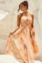 Daylight Midi Dress - Peach | Sage and Paige AUS.