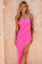 Gold Rush Maxi Dress - Hot Pink | Sage and Paige AUS.