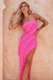 Gold Rush Maxi Dress - Hot Pink | Sage and Paige AUS.