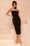 Petite Rosa Midi Dress - Black | Sage and Paige AUS.