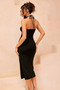 Petite Rosa Midi Dress - Black | Sage and Paige AUS.