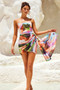 In The Tropics Mini Dress - Orange Multi | Sage and Paige AUS.