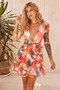 Carlotta Mini Dress - Pink Multi | Sage and Paige AUS.