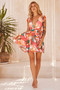 Carlotta Mini Dress - Pink Multi | Sage and Paige AUS.