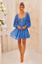Like Honey Mini Dress - Blue | Sage and Paige AUS.