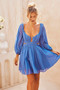 Like Honey Mini Dress - Blue | Sage and Paige AUS.