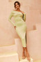 All About It Midi Dress - Olive | Sage and Paige AUS.