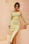 All About It Midi Dress - Olive | Sage and Paige AUS.