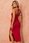 Petite Rosa Midi Dress - Red | Sage and Paige AUS.