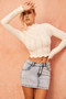 Shelly Wave Knit Top - Cream | Sage and Paige AUS.