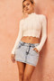 Shelly Wave Knit Top - Cream | Sage and Paige AUS.