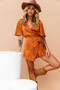 Vixen Playsuit - Mustard | Sage and Paige AUS.