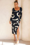 Wish I Had You Midi Dress - Black | Sage and Paige AUS.