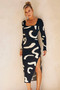 Wish I Had You Midi Dress - Black | Sage and Paige AUS.