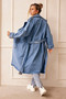 Double Take Denim Trench Coat - Blue | Sage and Paige AUS.