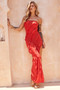 Gold Rush Maxi Dress - Red | Sage and Paige AUS.