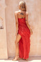 Gold Rush Maxi Dress - Red | Sage and Paige AUS.