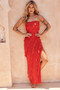 Gold Rush Maxi Dress - Red | Sage and Paige AUS.