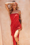 Gold Rush Maxi Dress - Red | Sage and Paige AUS.