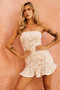 Botanica Bias Mini Dress - White | Sage and Paige AUS.