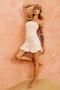 Botanica Bias Mini Dress - White | Sage and Paige AUS.
