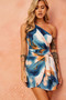 Ocean Shine Mini Dress - Blue Multi | Sage and Paige AUS.