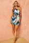 Ocean Shine Mini Dress - Blue Multi | Sage and Paige AUS.