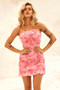 Rose Kiss Mini Dress - Pink | Sage and Paige AUS.