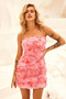Rose Kiss Mini Dress - Pink | Sage and Paige AUS.