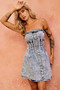 All Seasons Denim Mini Dress - Denim Blue | Sage and Paige AUS.